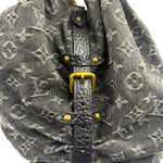 Louis Vuitton Black Denim Mahina Hobo Bag XL