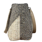 Chanel Grey Tweed Cambon Line Tote Bag 2004