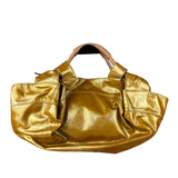 Loewe Metallic Gold Nappa Aire Handbag