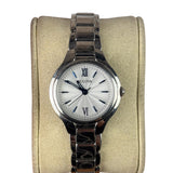 Bulova White Dial Blue Ticks
