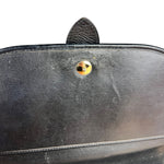 Dior Black Leather Vintage Flap Shoulder Bag