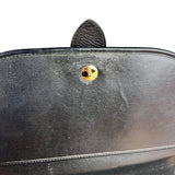 Dior Black Leather Vintage Flap Shoulder Bag