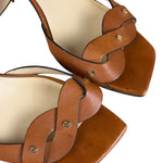 Jimmy Choo Brown Vachetta Leather Sandals