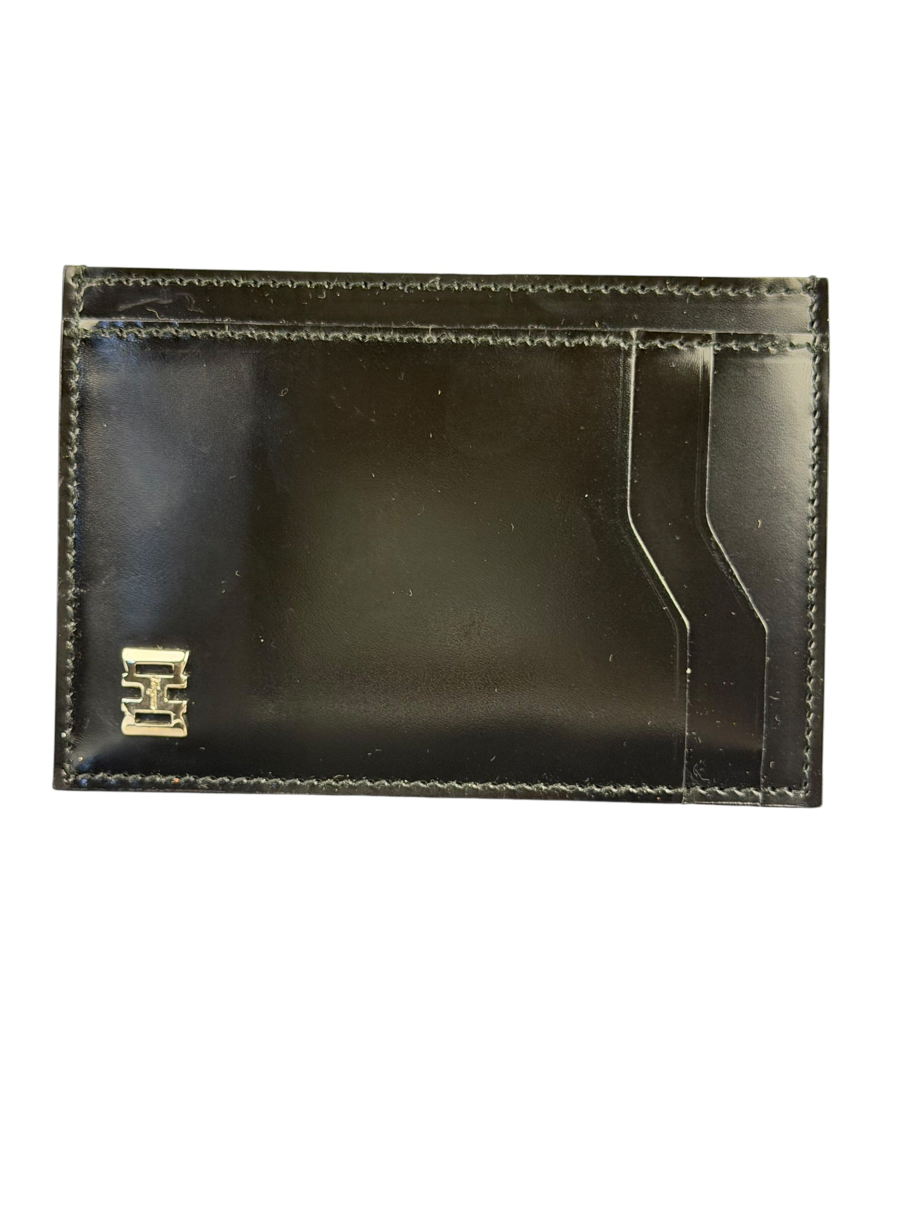 Salvatore Ferragamo Black Leather Card Holder