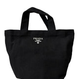 Prada Beauty Black Canvas Novelty Mini Tote