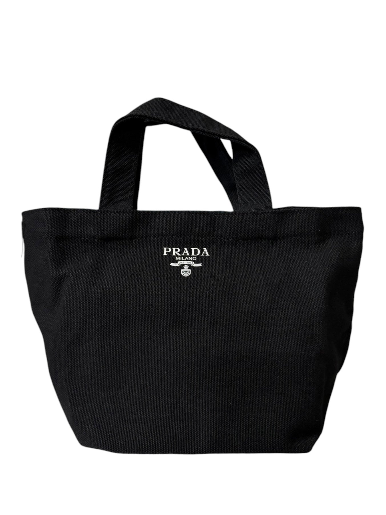 Prada Beauty Black Canvas Novelty Mini Tote