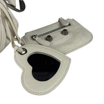 Balenciaga White Lambskin Le Cagole Shoulder Bag