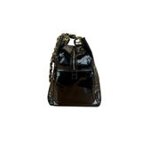Chanel Black Patent Quilted Leather Timeless Shopping Tote Bag 2002