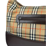 Burberry Vintage House Check Canvas/Leather Shoulder Bag