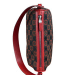 Salvatore Ferragamo Multicolor Leather Trim Monogram Gancini Pochette