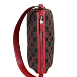 Salvatore Ferragamo Multicolor Leather Trim Monogram Gancini Pochette