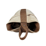 Hermes Vintage Brown Toile Saxo PM