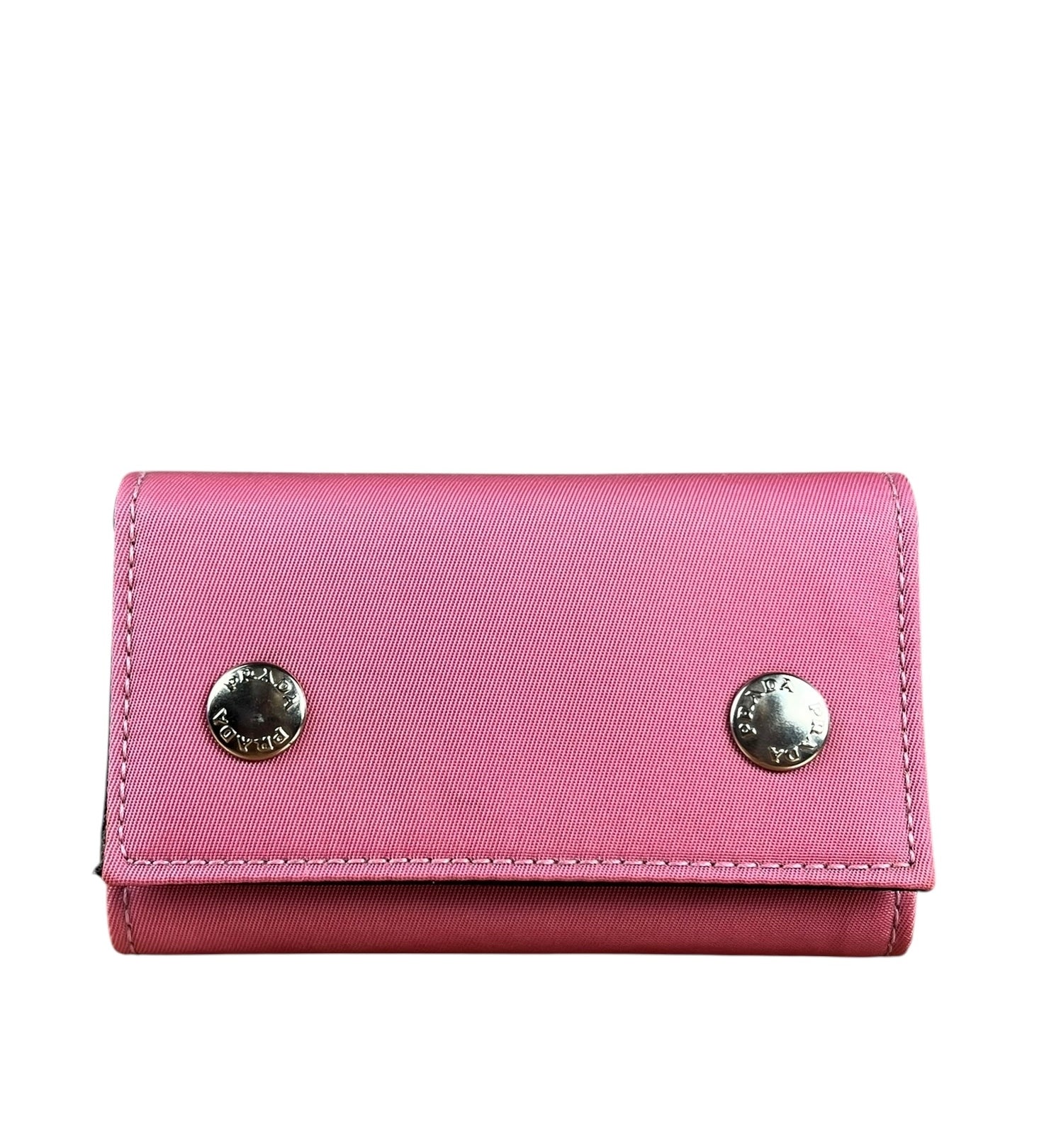 Prada Pink Nylon Key Holder