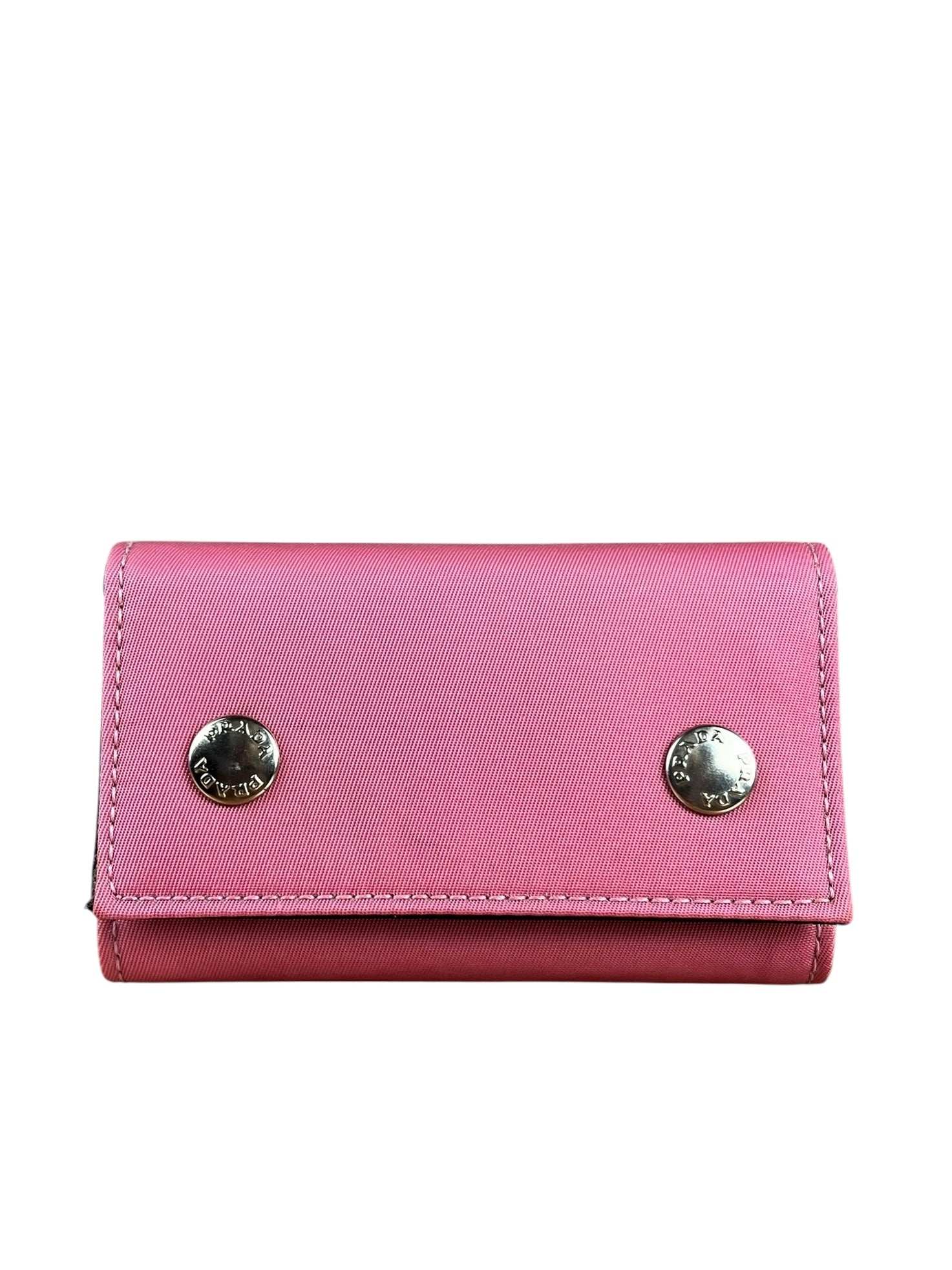 Prada Pink Nylon Key Holder