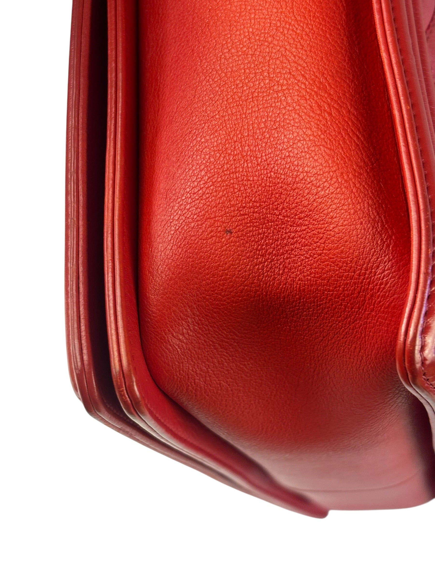 Chanel Red Quilted Leather Boy Flap Bag 2010