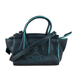 Vivienne Westwood Navy Leather Two Way Bag