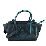 Vivienne Westwood Navy Leather Two Way Bag