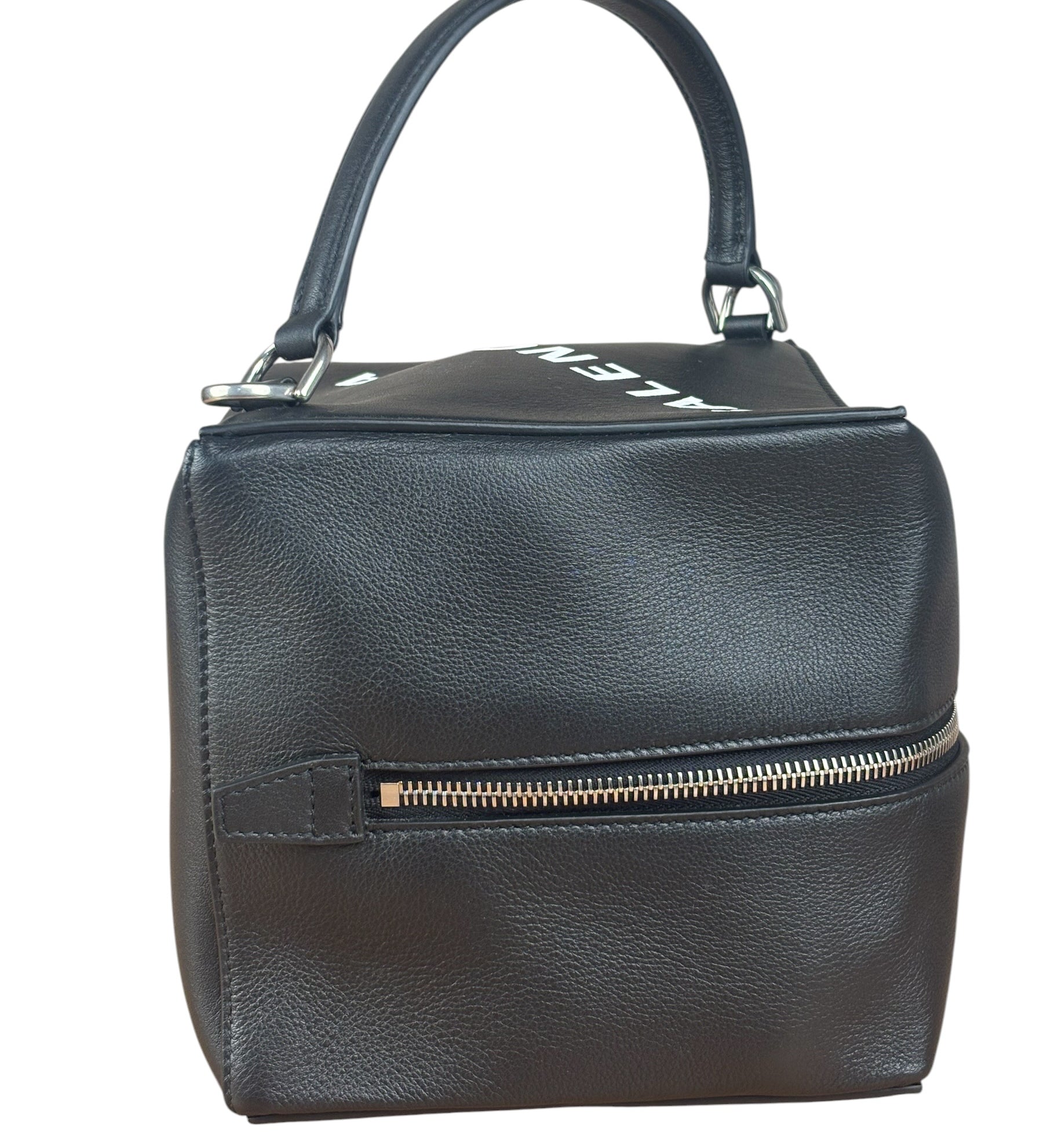 Balenciaga Black Leather Cube Bag 4x4