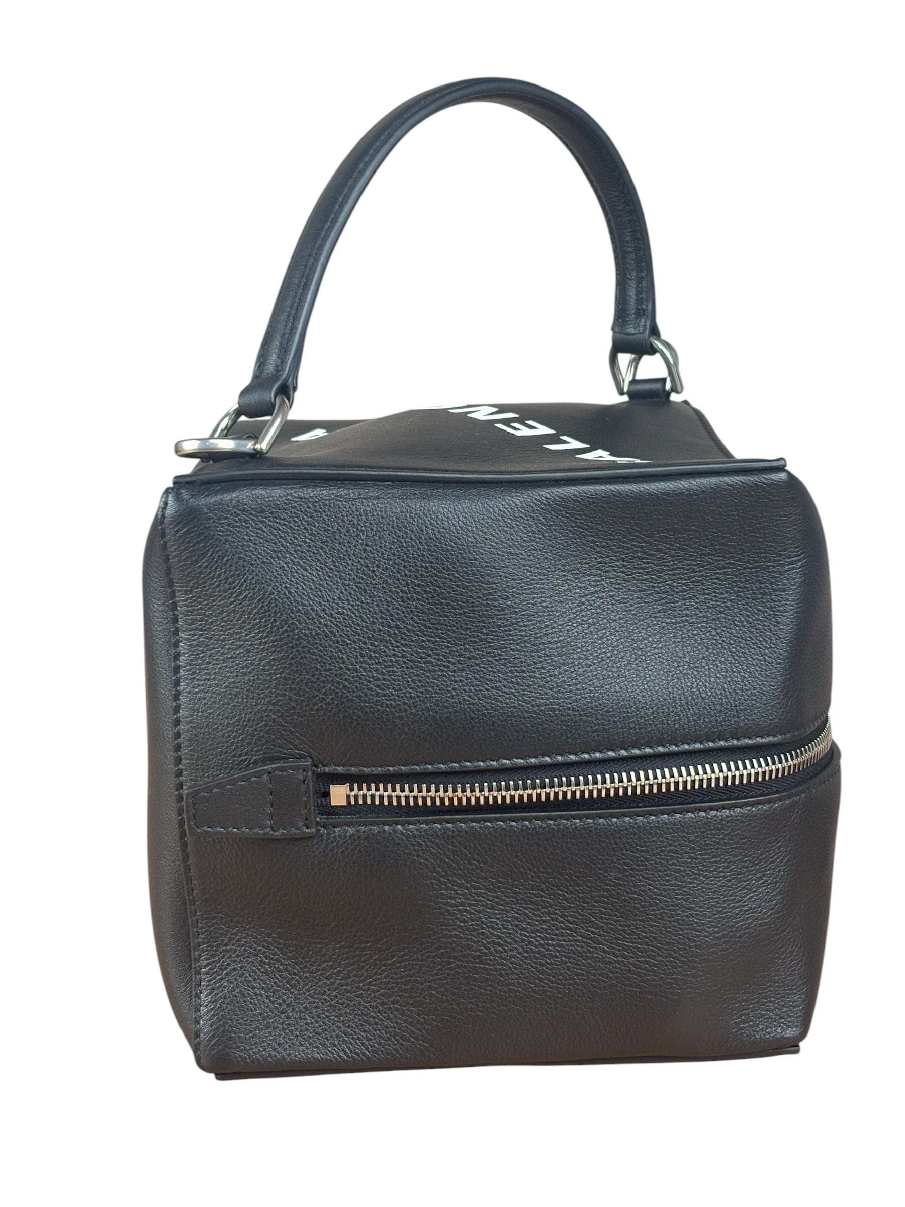 Balenciaga Black Leather Cube Bag 4x4
