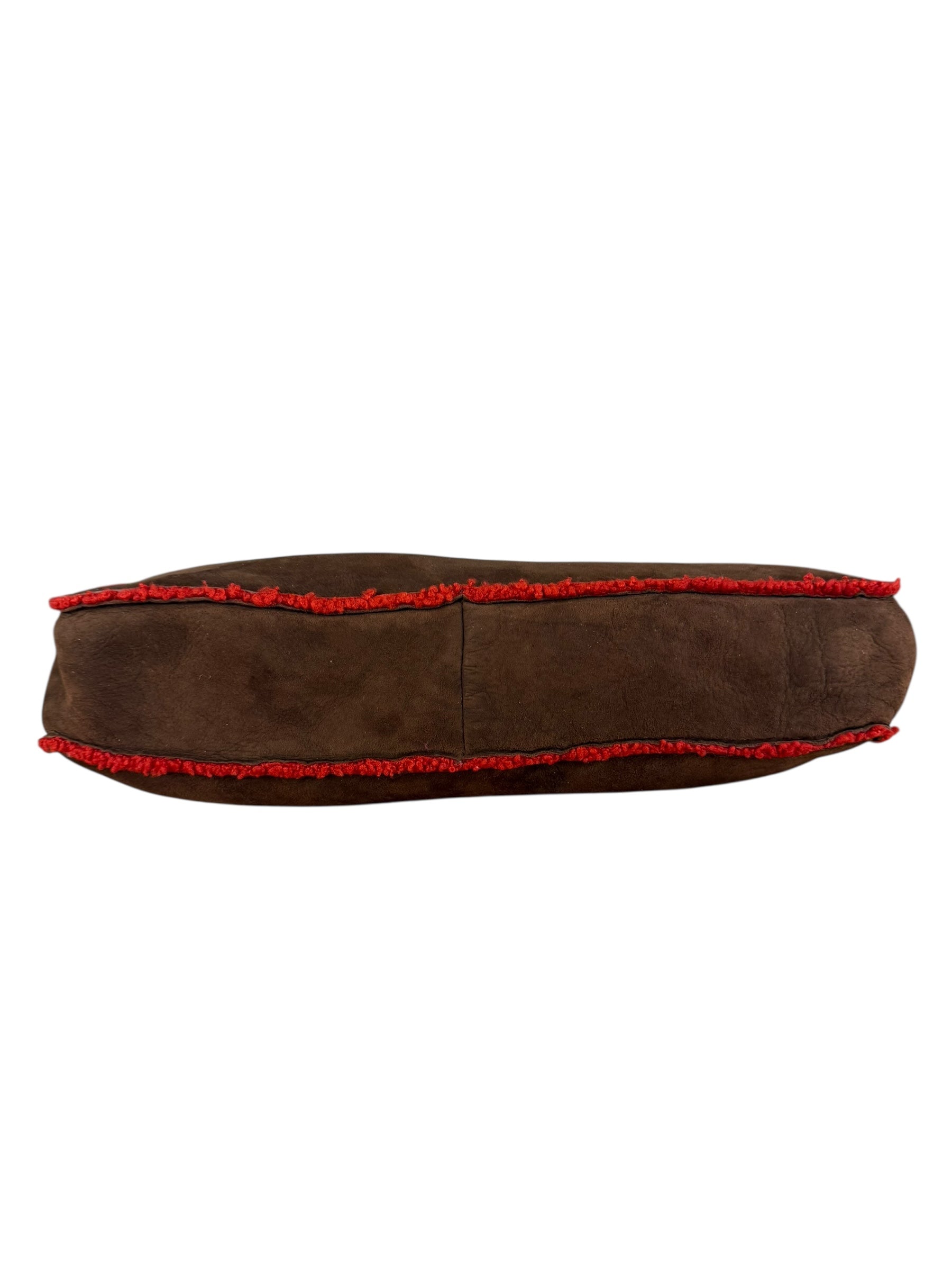 Chanel 1998 Coco Mark Brown Suede Handbag