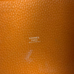 Hermes Orange Clemence Leather Picotin Lock 18 Handbag 2024