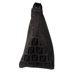 Fendi Vintage Black Zucchino Mini Oyster Pochette