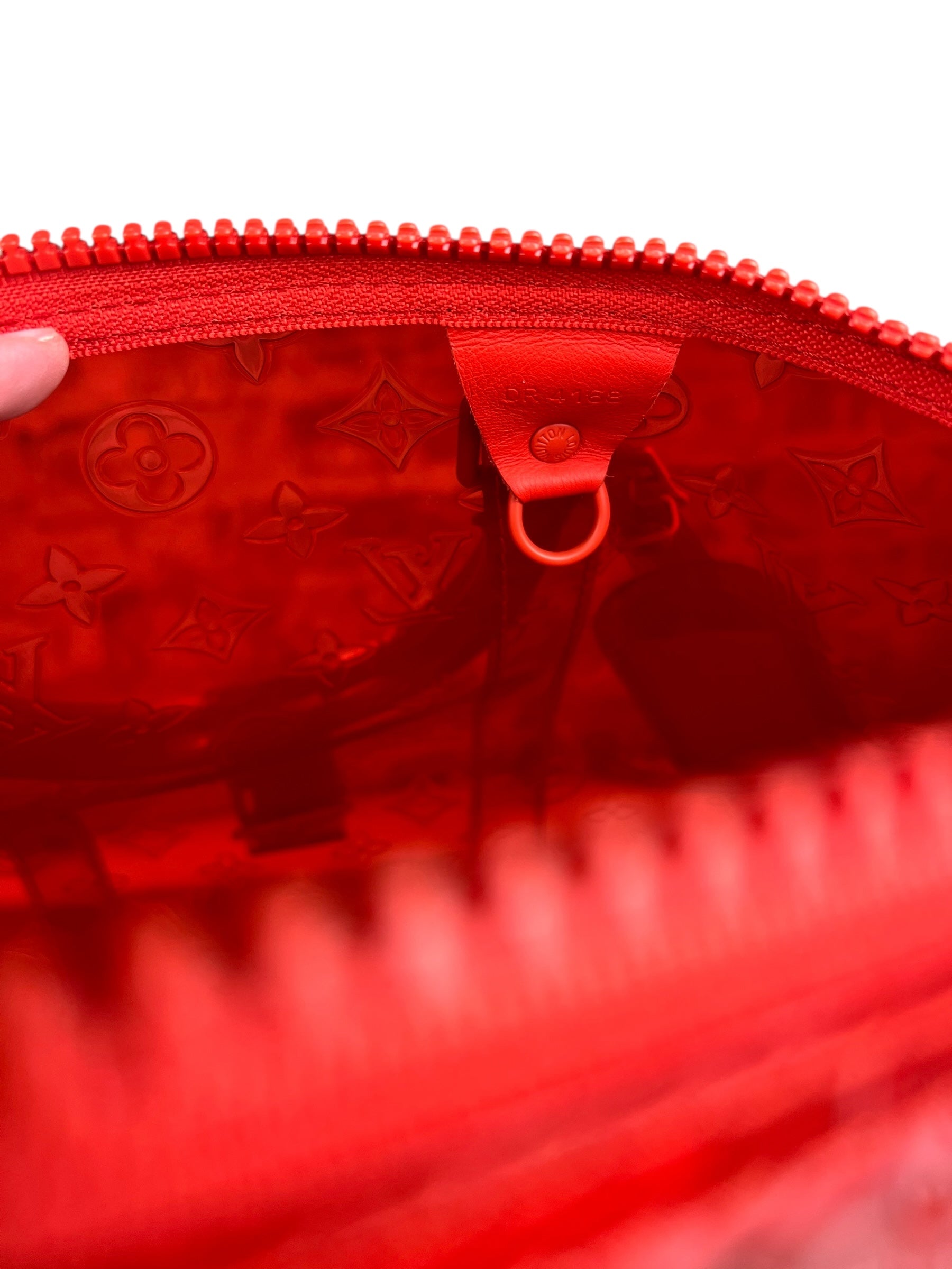 Louis Vuitton X Virgil Abloh Red Monogram PVC Bandouliere 50