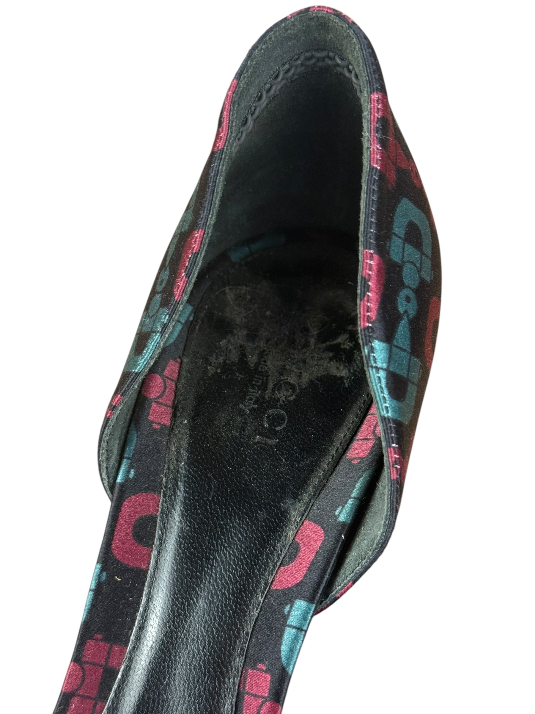 Gucci Vintage Horsebit Open Toe Pumps