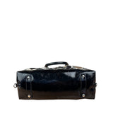Coach Vintage Trim Leather Hand Drawn Scarf Print Satchel Two-Way Bag