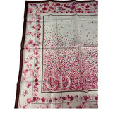 Christian Dior Vintage Floral Print Silk Handkerchief/Scarf
