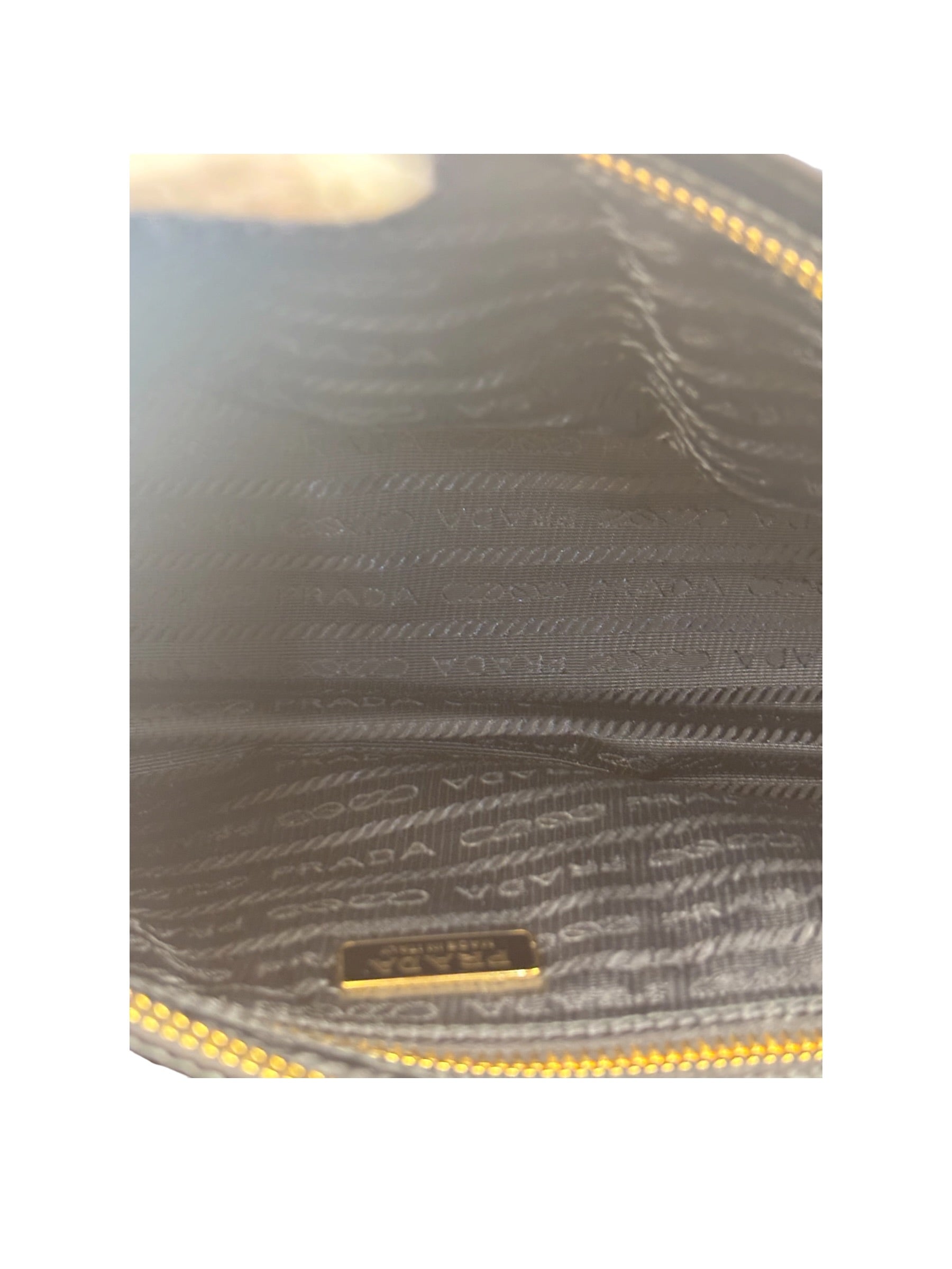 Prada Black Patent Leather Bonnie Medium Two-Way Bag