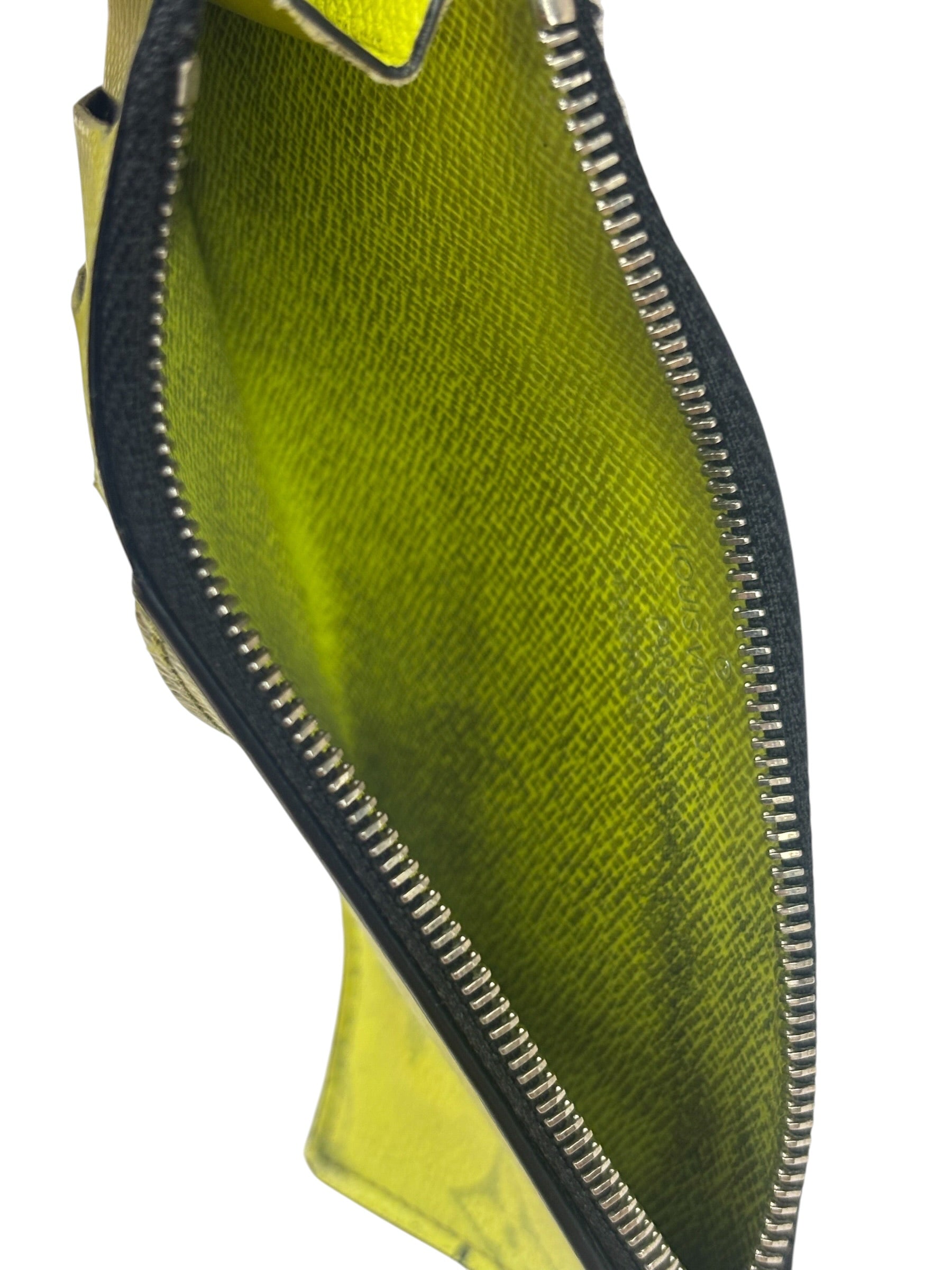Louis Vuitton Neon Yellow Monogram Coin Card Holder