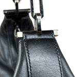 Gucci Black Leather Chain Hobo Bag