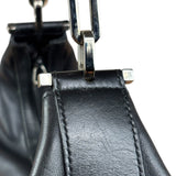 Gucci Black Leather Chain Hobo Bag