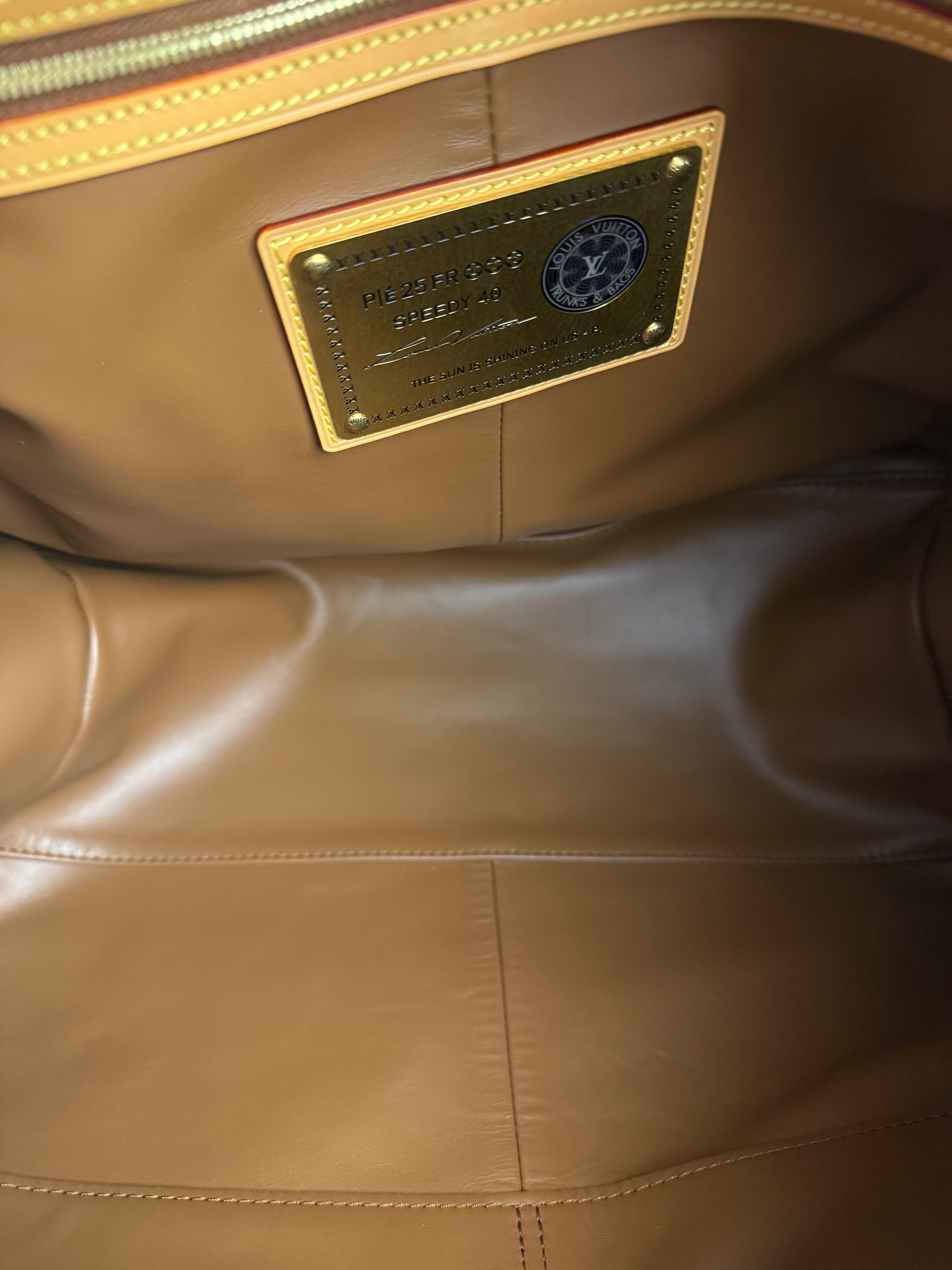 Louis Vuitton Calfskin Monogram Speedy P9 Bandouliere 40