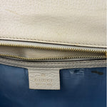 Gucci Textured Calfskin Bee Star Sylvie Shoulder Bag White