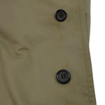 Burberry Vintage Khaki Plaid Lined Mid-Length Coat