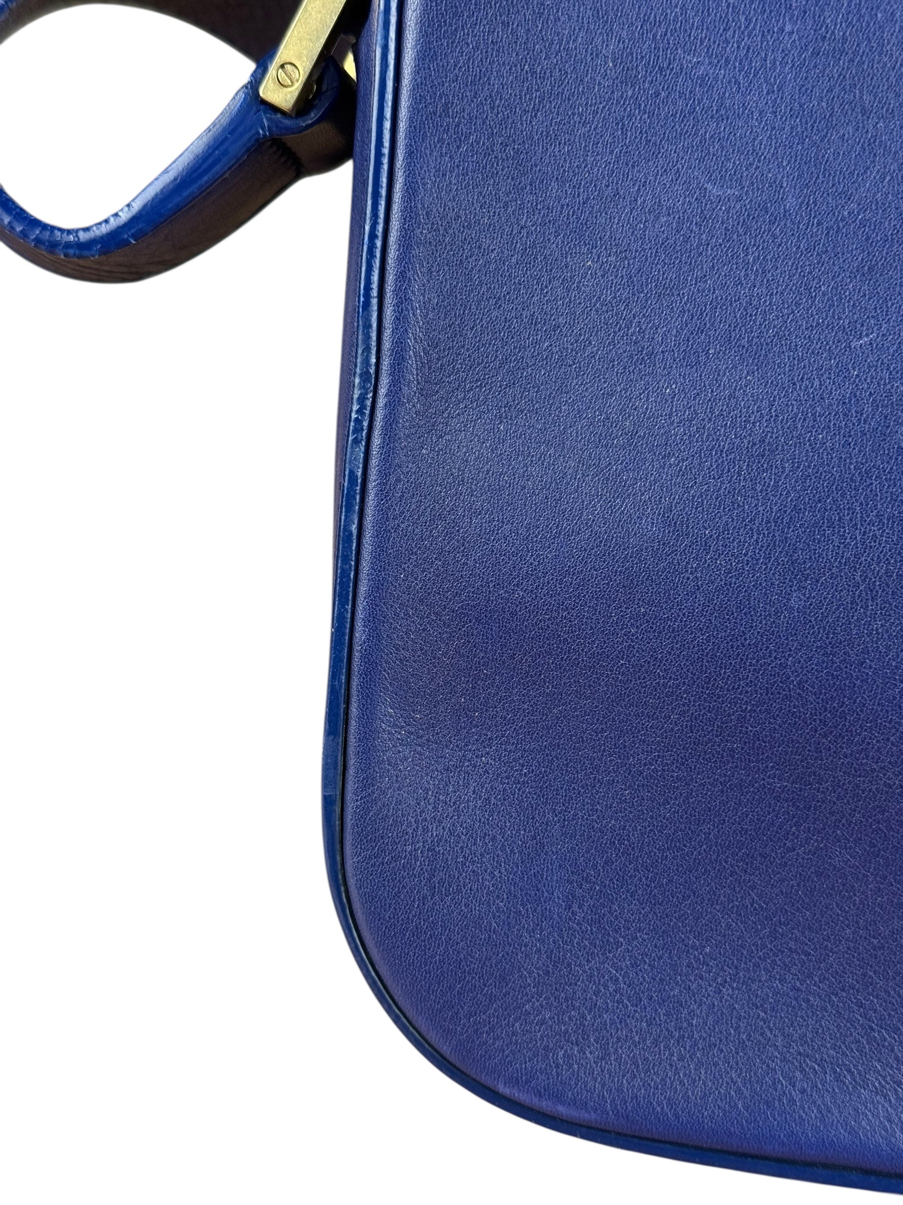 Saint Laurent Chyc Royal Blue Leather Crossbody