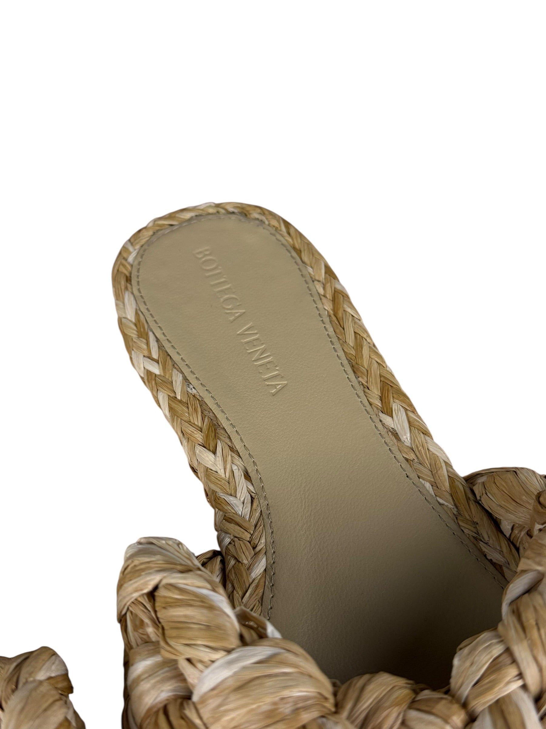 Bottega Veneta Raffia Intreccio Sandals