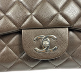 Chanel Chocolate Brown Caviar Quilted Flap Bag 2009