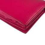 Gucci Pink Leather Swing Wallet/Pochette