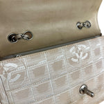 Chanel Vintage Beige Travel Line Classic Flap 2001