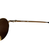 Chanel Vintage CC Circular Silver Frame Sunglasses