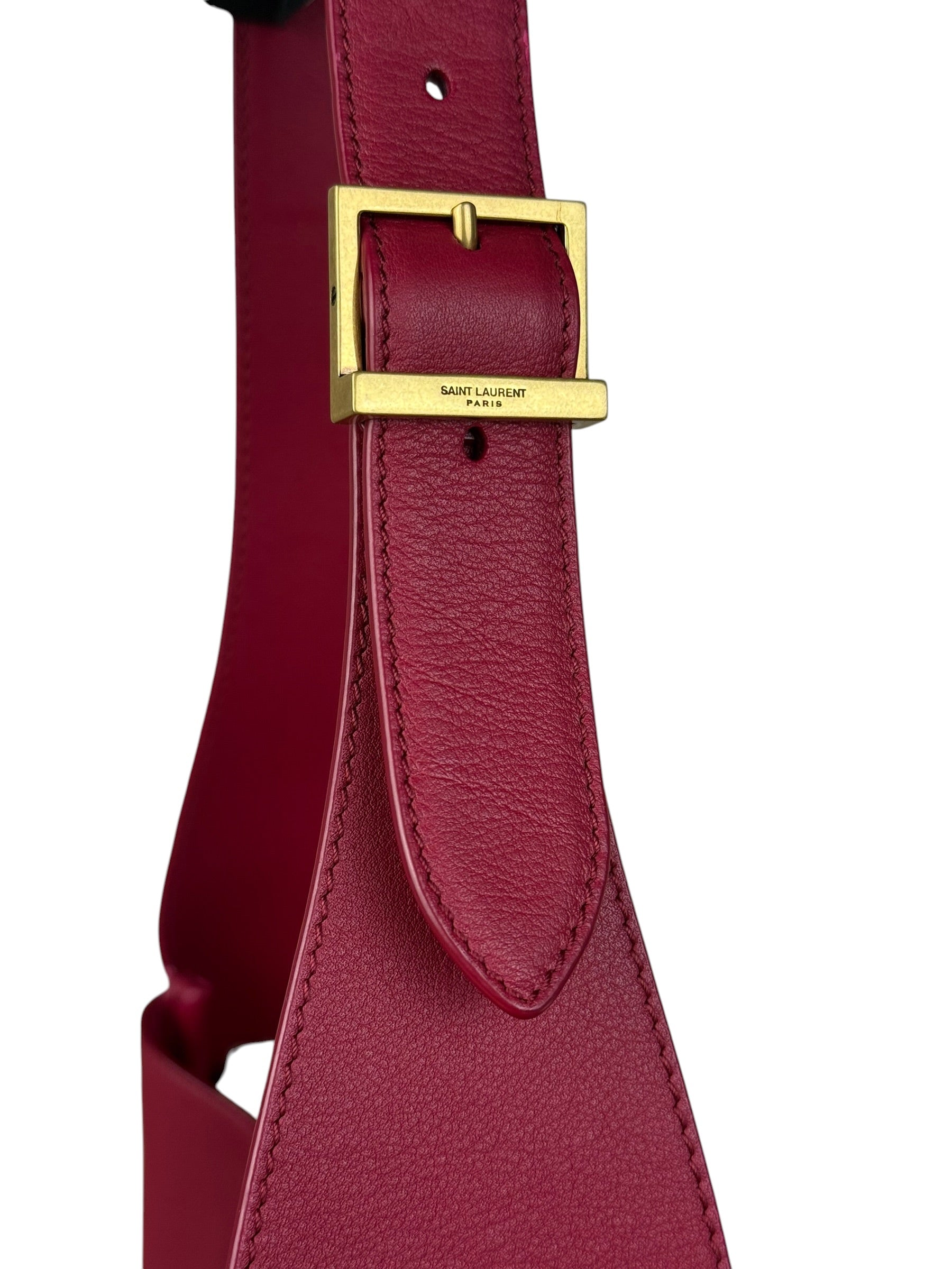 Saint Laurent Raspberry Pink Le 5 A 7 Hobo