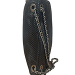 Chanel Black Perforated Leather Up in the Air Flap Bag 2012