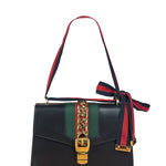 Gucci Black Leather Sylvie Small Hand/Shoulder Bag