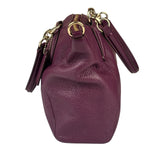 Coach Purple Pebbled Leather Small Kelsey Satchel Two-Way Bag