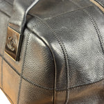 Chanel Black Chocolate Bar Bowling Hand Bag - 2003