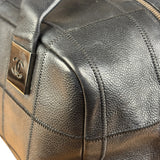 Chanel Black Chocolate Bar Bowling Hand Bag - 2003