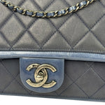 Chanel Paris-Salzburg Blue Bicolor Quilted Flap Bag 2014